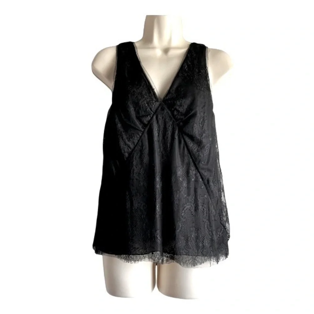 Vintage J. Crew Collection Floral Lace Cami Tank Top - Picture 1 of 8